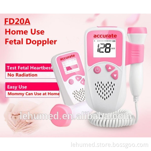 2017 Newest Hot Sale Fetal Monitor/Heartbeat Baby Monitor/Pocket Fetal Doppler with CE Approval